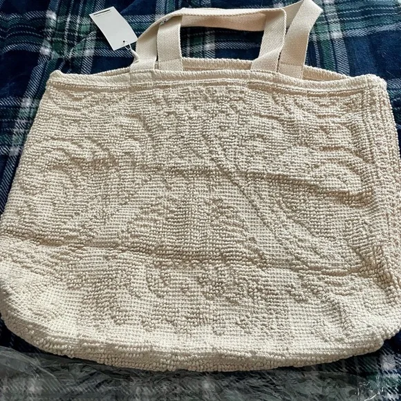 Raj Anthropologie Chenille Tote, NWT - Picture 2 of 7